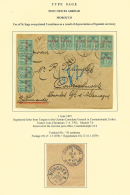 TANGER Pour Le Bureau Allemand De CONSTANTINOPLE : 1891 5c S/ 5c(x10) Obl. TANGER MAROC Sur Enveloppe RECOMMANDEE Pour L - Altri & Non Classificati