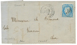 Variété "GRANDE CASSURE" : 1873 25c(n°60) Avec Variété Spectaculaire GRANDE CASSURE Sur - Autres & Non Classés