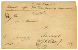 1871 CHARLEVILLE + CHARGE Sur Enveloppe De Militaire En VALEUR DECLARE (4 Taler 20) Pour L'OISE. RARE. Superbe. - Autres & Non Classés