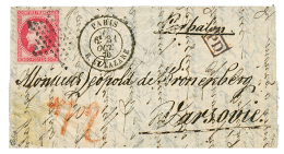 "BALLON MONTE Pour La POLOGNE" : 1870 80c(n°32) Obl. Etoile + PARIS 31 Oct 70 Sur Lettre Expédiée Par - Otros & Sin Clasificación