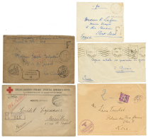 POSTE MILITAIRE : TB Lot De 5 Lettres Dont SP 601A PALESTINE, CROIX ROUGE SERBE. TTB. - Otros & Sin Clasificación