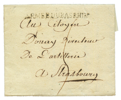 An 3 ARMEE DU BAS RHIN (grand DU) Sur Lettre Avec Texte De LANDAU Pour STRASBOURG. Superbe. - Otros & Sin Clasificación