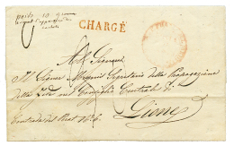 1852 CHARGE En Rouge Sur Lettre De NAPOLI Pour LYON(FRANCE). TB. - Altri & Non Classificati