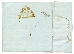 "CAMP De FIGUERE (ESPAGNE) " : 1811 Cachet Rarissime DEB. ZARA ILLYRIE Au Verso D'une Lettre Avec Texte Daté "CAM - Sonstige & Ohne Zuordnung