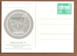 DDR P83 SOZPHILEX 78 - Postcards - Mint