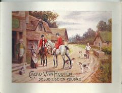 Chromo 11,3 X 15cm Van Houten Chasse à Courre 2 Caza De Montería Hunt Parforcejagd Vènerie - Van Houten