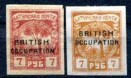 Russie     Occupation Britannique             14  *   Variante De Couleur - 1919-20 Britische Besatzung