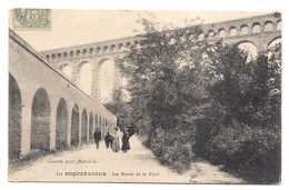 Roquefavour , La Route Et Le Pont - Roquefavour