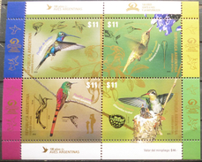 Argentina 2016 ** 100 Años Junto A Vos Y La Naturaleza. Colibríes. See Desc. - Unused Stamps