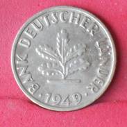GERMANY FEDERAL REPUBLIC 10 PFENING 1949 G -    KM# 103 - (Nº17981) - 10 Pfennig