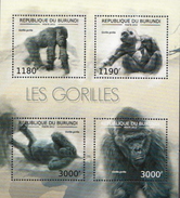 Burundi MNH Gorillas Sheetlet And SS - Gorilles