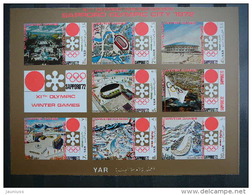 Yemen YAR 1970 S/s MNH # Mi.1258/4 Olympic Games Sapporo. - Winter 1972: Sapporo