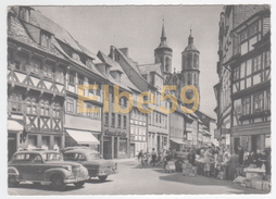 Göttingen (Niedersachsen), Johannisstrasse Und Türme Des Johanniskirche, Wagen, Markt, Gelaufen 1965 - Goettingen