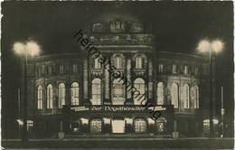 Karl-Marx-Stadt - Opernhaus In Abendbeleuchtung - Foto-AK - VEB Volkskunstverlag Reichenbach 1957 Gel. 1958 - Chemnitz (Karl-Marx-Stadt 1953-1990)