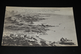 325- Nice, Côte D'Azur à Vol D'aeroplane De Nice à Menton - Cartas Panorámicas