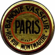 N°  140 25c Bleu Sur Rouge Banque Vasseur Paris Qualité:  Cote: .....  € - Altri & Non Classificati