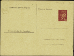 N°  515 D9b 1f20 Pétain Carte Postale De Service 5.000 Points Qualité:  Cote: 450  € - Andere & Zonder Classificatie
