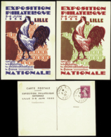 N°  190 (I1s) 20c Semeuse Lilas-rose Expo DeLille 3 Cartes Qualité: OBL Cote: 150  € - Andere & Zonder Classificatie