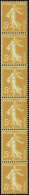 N°  8 5c Semeuse Orange Bande Verticale De 6 Timbres Qualité: ** Cote: 185  € - Andere & Zonder Classificatie