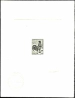 N°  1331 0,25 Coq épreuve D'artiste En Noir Signée Qualité:  Cote: .....  € - Otros & Sin Clasificación