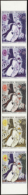 N°  1398 Les Mariés De La Tour Eiffel De Chagall Bande De 5 Bdf Qualité: ** Cote: 1000  € - Andere & Zonder Classificatie