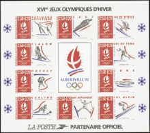 N°  14 Jeux Olympiques Albertville 92 Qualité: ** Cote: 500  € - Otros & Sin Clasificación