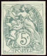 N°  111 G 5c Vert-bleu Non Dentelé Qualité: (*) Cote: 92  € - Altri & Non Classificati