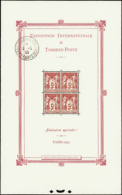 N°  1 A Exposition Philatélique Int. De Paris Obl De L'exposition Qualité: * Cote: 1400  € - Andere & Zonder Classificatie