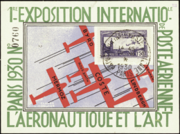 N°  6 C 1f50 EIPA30 Sur Carte TB Qualité: OBL Cote: 450  € - Altri & Non Classificati