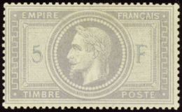 N°  33 B 5F Violet-gris "5 Et F" En Bleu Qualité: * Cote: 10000  € - Andere & Zonder Classificatie