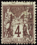 N°  14 4c Lilas-brun (lég. Défauts) Qualité:  Cote: 800  € - Altri & Non Classificati