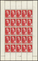 N°  733 100F M. De Gandon Feuille De 25 Timbres CD 26.3.45 Qualité: ** Cote: 387  € - Andere & Zonder Classificatie