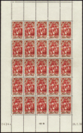 N°  312 Enfants Des Chômeurs Feuille De 25 Timbres CD 26-5-36 Qualité: ** Cote: 200  € - Altri & Non Classificati