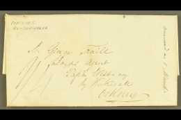 1834 INWARD ENTIRE LLOYDS AGENT AT TO PAPA WESTRAY, ORKNEY RE. SHIP WRECK (Feb 14th) Entire Letter From Insurers... - Altri & Non Classificati