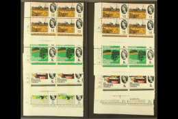 1964 Geographical Congress Ordinary & Phosphor Cylinder Blocks Of 4 Sets, SG 651/654 & SG 651p/54p. Never... - Other & Unclassified