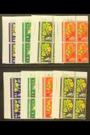 1964 Botanical Congress Ordinary & Phosphor Cylinder Blocks Of 4 Sets, SG 655/658 & SG 655p/58p. Never... - Altri & Non Classificati