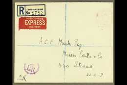 1957 ROYAL HOUSEHOLD COVER - EXPRESS DELIVERY FROM SANDRINGHAM, SIGNED BY THE QUEEN (Jan) Envelope Registered By... - Other & Unclassified