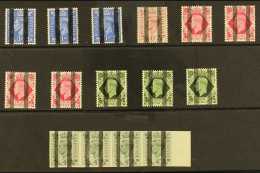 POST OFFICE TRAINING SCHOOL STAMPS Fine Mint Range To 9d (3); Plus 4d Grey-green IMPERF STRIP OF FOUR. (15 Stamps)... - Unclassified