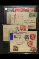 1912-36 COVERS & CARDS ACCUMULATION An Interesting Hoard Of Covers /cards Bearing Various Issues, Mostly... - Unclassified
