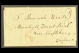 1841 QUAKERS LETTER FROM NEW YORK TO DORSET, LIVERPOOL SHIP LETTER (April) Lengthy Entire Letter From Mary Seaman... - ...-1840 Vorläufer
