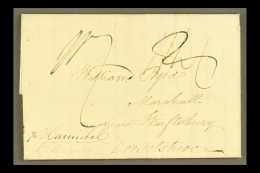 1834 QUAKER ENTIRE LETTER FROM FLUSHING N.Y TO WILLIAM BYRD IN DORSET, SHIP LETTER Entire Letter From James Byrd... - ...-1840 Vorläufer