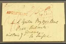 1829 ENTIRE LETTER TO SIR SAMUEL EGERTON BRYDGES IN GENEVA (Oct) Neat Entire Letter From Wingham (Kent) And... - ...-1840 Prephilately