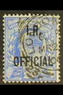 OFFICIALS 1902 2½d Ultramarine I.R.Official Ovpt, SG O22, Very Fine Used. For More Images, Please Visit... - Other & Unclassified