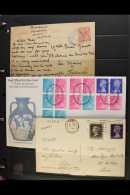 COVERS & CARDS ACCUMULATION 1920s-2000s HOARD Of Commercial & First Day Covers. Includes KGV PPC "Isle Of... - Altri & Non Classificati