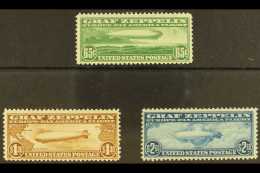 1930 Zeppelin Set, Scott C13/15, SG A687/689, Very Lightly Hinged Mint. An Elusive Set (3 Stamps) For More Images,... - Other & Unclassified