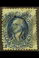 1867 (with Grill) 90c Blue (SG 103, Sc 101), Used, Lightly Cancelled, Some Perfs Reinforced At Left. For More... - Other & Unclassified