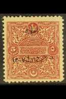1921 5pa Lake Brown, Postage Due, Ovptd "Adana, Dec 1st 1921", Variety "overprint Reversed", SG A101var, Very Fine... - Other & Unclassified