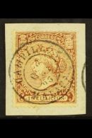 1866 19c Brown, Isabella, Perf 14, Superb Used On Piece Tied By Superb Central Campillos Malaga Cds. For More... - Other & Unclassified
