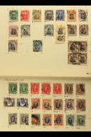 1924-53 USED COLLECTION On Album Pages. Includes 1924 8d, 1s 6d X2, 2s X6 (incl. A Block Of Four), 2s 6d And 5s,... - Rhodesia Del Sud (...-1964)