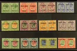 1923-6 Setting VIa "South West" 16½mm Complete Set With £1 Pale Olive-green & Red Shade, Listed... - South West Africa (1923-1990)